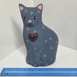 Vintage 1987 Ceramic Cat Potpourri Keeper